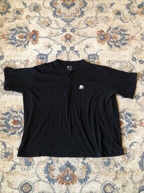 Taco Bell Shirt Mens Size 3X Black V Neck Multi Color Bell Logo Employee Uniform